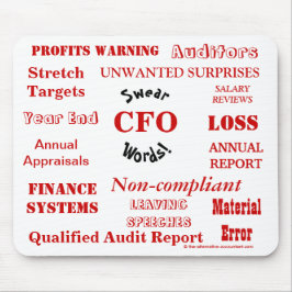 CFO Swear Words Annoying Funny Joke Muismat