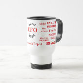 CFO zweert woorden! - Grappige CFO reismok Reisbeker (Voorkant rechts)