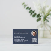 CFP Certified Financial Planner QR-code foto Visitekaartje (Staand voorkant)