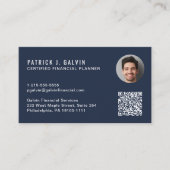 CFP Certified Financial Planner QR-code foto Visitekaartje (Voorkant)
