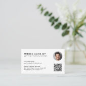 CFP Certified Financial Planner QR-code foto Visitekaartje (Staand voorkant)