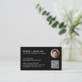 CFP Certified Financial Planner QR-code foto Visitekaartje (Staand voorkant)