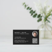 CFP Certified Financial Planner QR-code foto Visitekaartje (Staand voorkant)