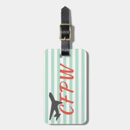CFPW-Bagagelabels Bagagelabel (Voorkant verticaal)