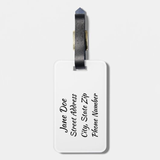 CFPW-Bagagelabels Bagagelabel (Achterkant verticaal)