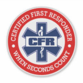 CFR (Certified First Responder) Sticker (Voorkant)