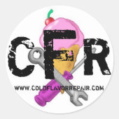 CFR LOGO STICKER 2008 - Gepersonaliseerd (Voorkant)