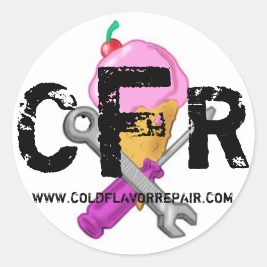 CFR LOGO STICKER 2008 - Gepersonaliseerd (Voorkant)