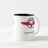 CFR SURVIVOR-Mok Tweekleurige Koffiemok (Voorkant rechts)