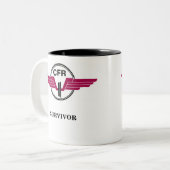 CFR SURVIVOR-Mok Tweekleurige Koffiemok (Voorkant links)