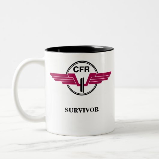 CFR SURVIVOR-Mok Tweekleurige Koffiemok (Links)