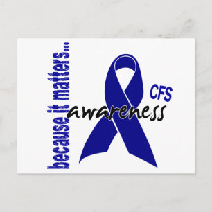 CFS Chronic Fatigue Syndrome Awareness Briefkaart