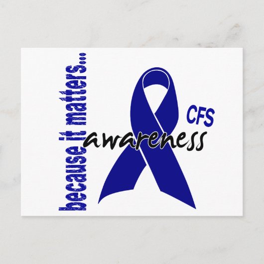 CFS Chronic Fatigue Syndrome Awareness Briefkaart (Voorkant)