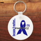 CFS Chronic Fatigue Syndrome Awareness Sleutelhanger (Voorkant)