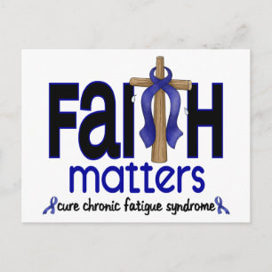 CFS chronische vermoeidheidssyndroom Faith Maters Briefkaart