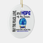 CFS Kerstmis 3 Sneeuwsieraden Wereldbol Keramisch Ornament (Rechts)