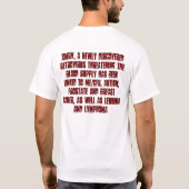 CFSAC-slang met twee kanten T-shirt (Achterkant)