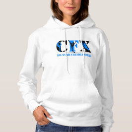 CFX Cheerlead Silhouettes in zwart-wit en blauw Hoodie