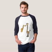 CG-Giraffe met saxofone Shirt (Voorkant volledig)