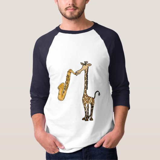 CG-Giraffe met saxofone Shirt (Voorkant)