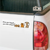 CG- Heb je vandaag je kinderen geknuffeld? Bumpersticker (Op Truck)