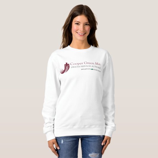 CG-Women's Crewneck Sweatshirt (Voorkant volledig)