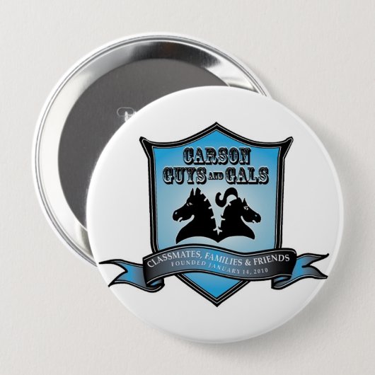 CGAG 4-inch BUTTON blu/wht (Voorkant /achterkant)