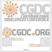 CGDC Conference - Vinyl Sticker (Vel)