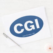 CGI/Cape Girardeau, MO Ovale Sticker (Envelop)