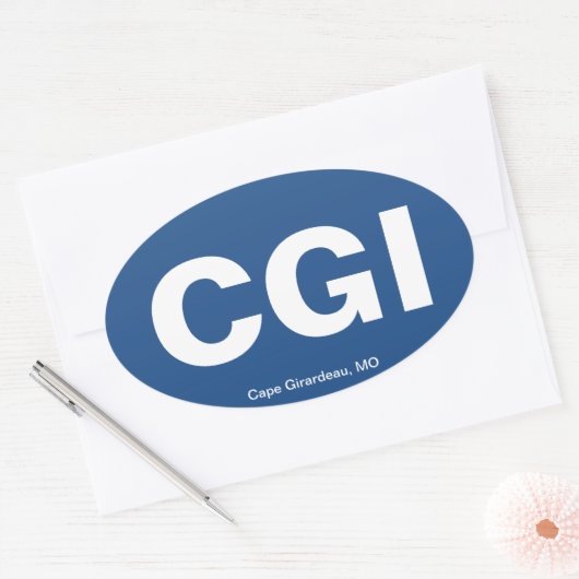 CGI/Cape Girardeau, MO Ovale Sticker (Envelop)