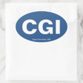 CGI/Cape Girardeau, MO Ovale Sticker (Tas)
