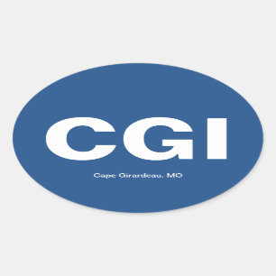 CGI/Cape Girardeau, MO Ovale Sticker