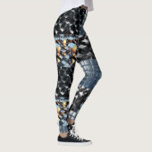 CGI Metallic Cube Grid with Reflective Golden Ligh Leggings (Rechts)