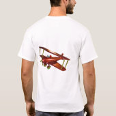 CGI Red Bi-plane T-shirt (Achterkant)