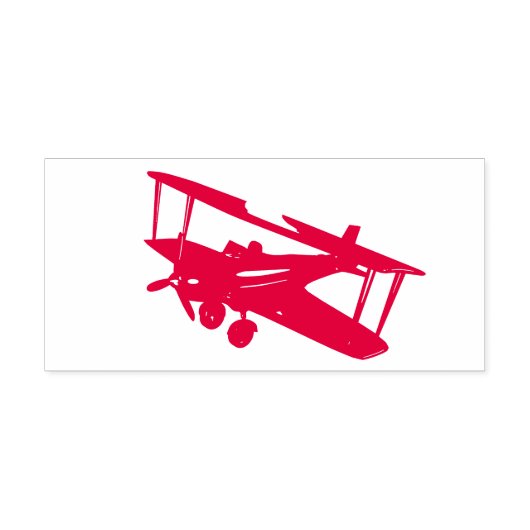  CGI rode bi-plane zelfinkerende rubberen stempel (Design)