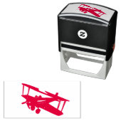  CGI rode bi-plane zelfinkerende rubberen stempel (In situ)