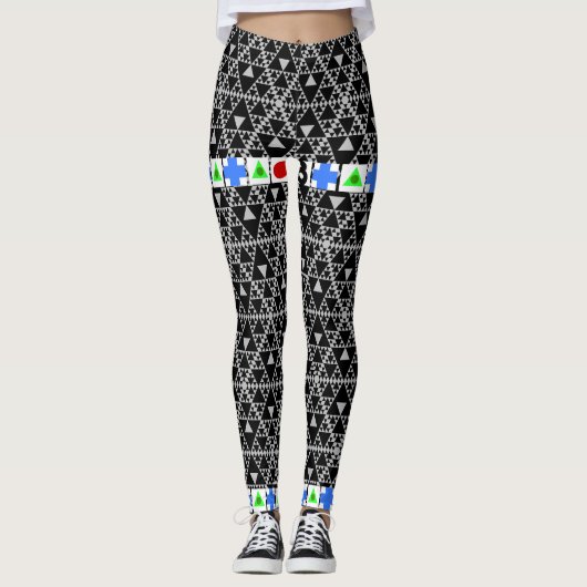 CGI, VFX, bewegingspatroon Leggings (Voorkant)