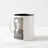 CGJung over duisternis Tweekleurige Koffiemok (Voorkant links)