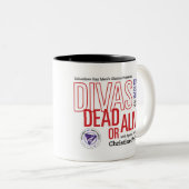 CGMC DIVAS-Mok Tweekleurige Koffiemok (Voorkant rechts)