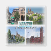 CH0290 Europa, Zwitserland, Bazel, Koelkast Magneet (Voorkant)