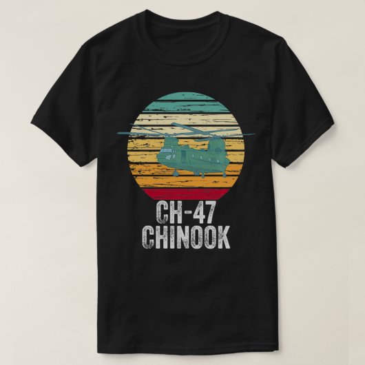  CH47 Chinese militaire helikopter T-shirt (Design voorkant)