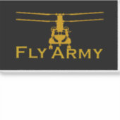 CH47 Chinook Fly Army Vinyl Decal Sticker (Voorkant)
