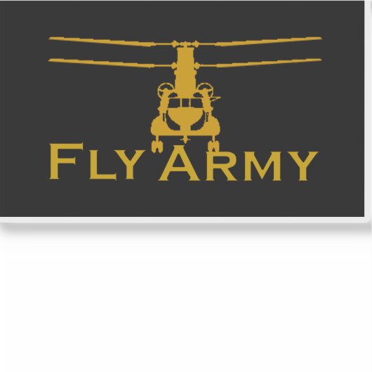 CH47 Chinook Fly Army Vinyl Decal Sticker (Voorkant)