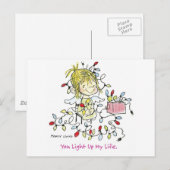 CH-001 het Lichte Leven van Kerstmis Feestdagenkaart (Voorkant / Achterkant)