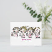 CH-003 Kerstmis Carol Feestdagenkaart (Staand voorkant)