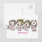 CH-003 Kerstmis Carol Feestdagenkaart (Voorkant / Achterkant)