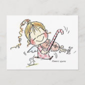 CH-008 Kerstmis Fiddler Feestdagenkaart (Voorkant)