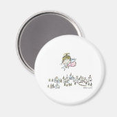 CH-010 Kerstengel Magneet (Voorkant / Achterkant)