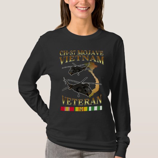 CH 37 mojave helicopter Vietnam war veteran T-shirt (Voorkant)
