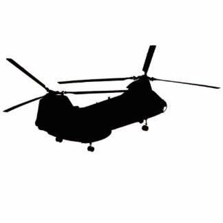 CH-46-helikopter voor Blackout Staand Fotobeeldje